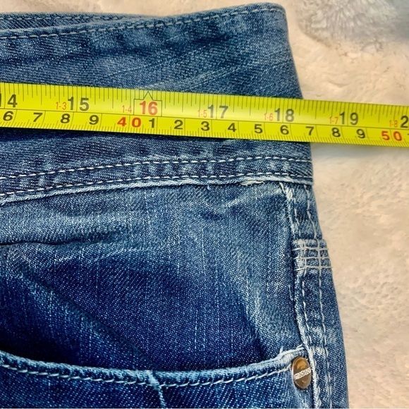 Madison Denim Co Jeans 11/12 Stretch Distressed Cotton Spandex Straight Leg - Picture 13 of 16